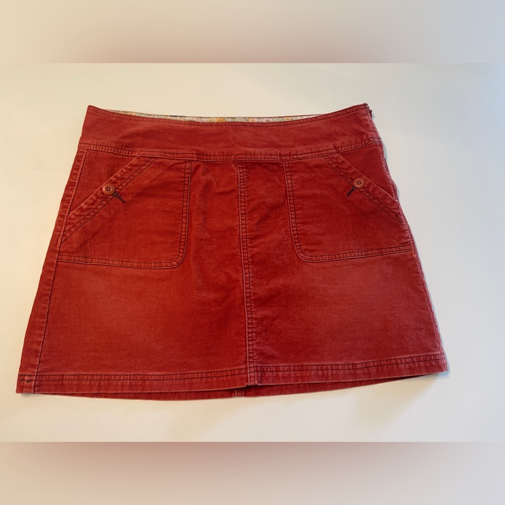 PrAna Women's Cotton Corduroy Mini Skirt Size 10